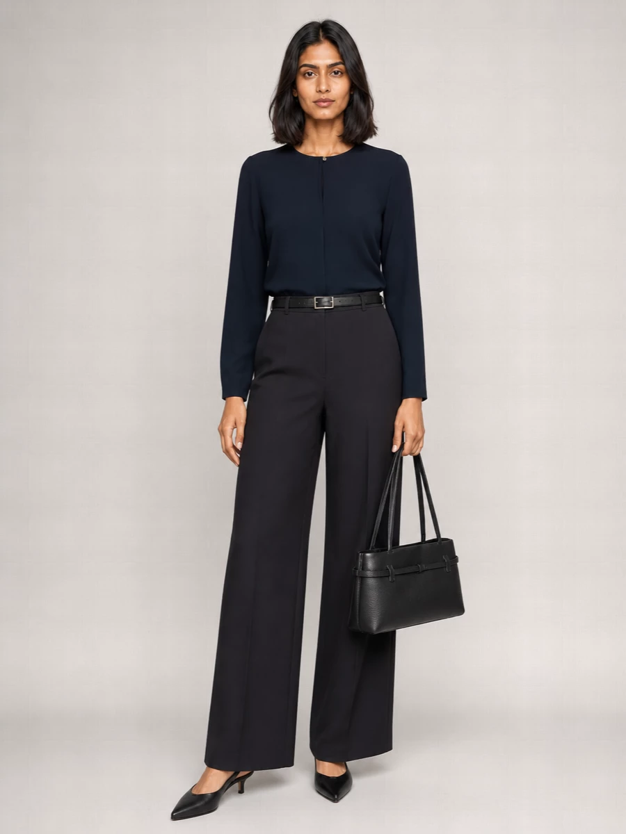 S Max Mara High-Rise Wide-Leg Trousers