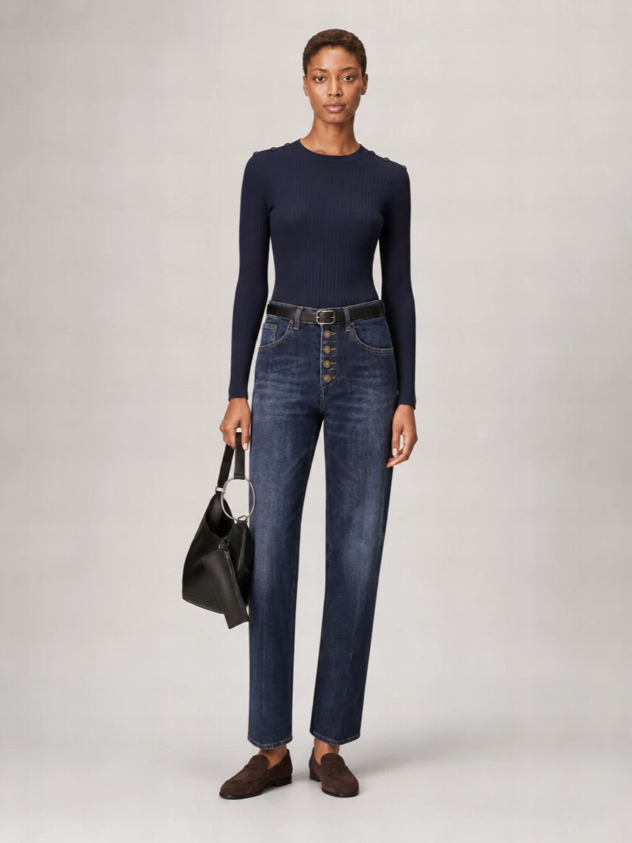 Dondup Denim Wide-Leg Jeans