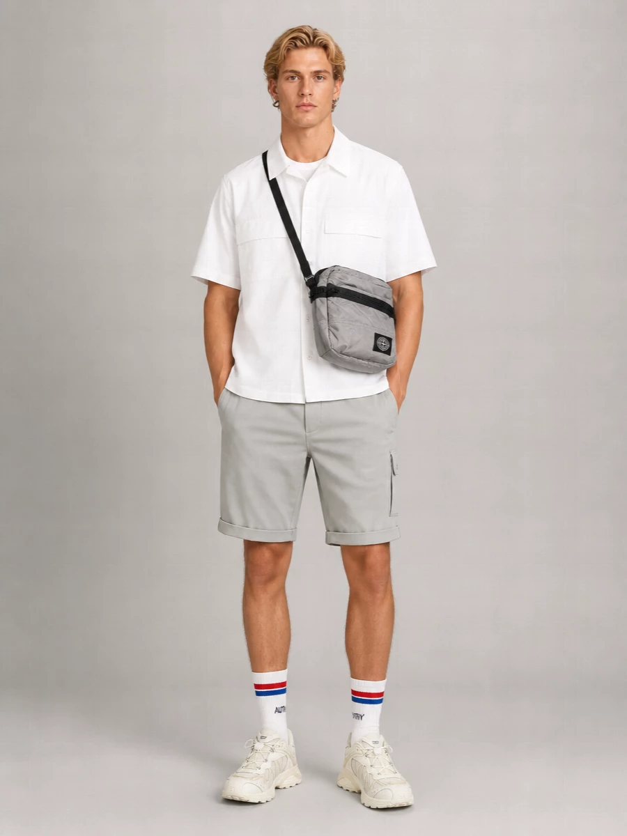 C.p. Company Cotton Stretch Bermuda Shorts