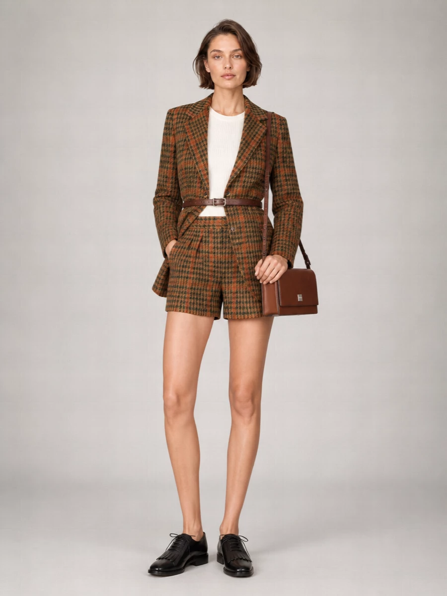 Max Mara embroidered wool-blend tailored shorts