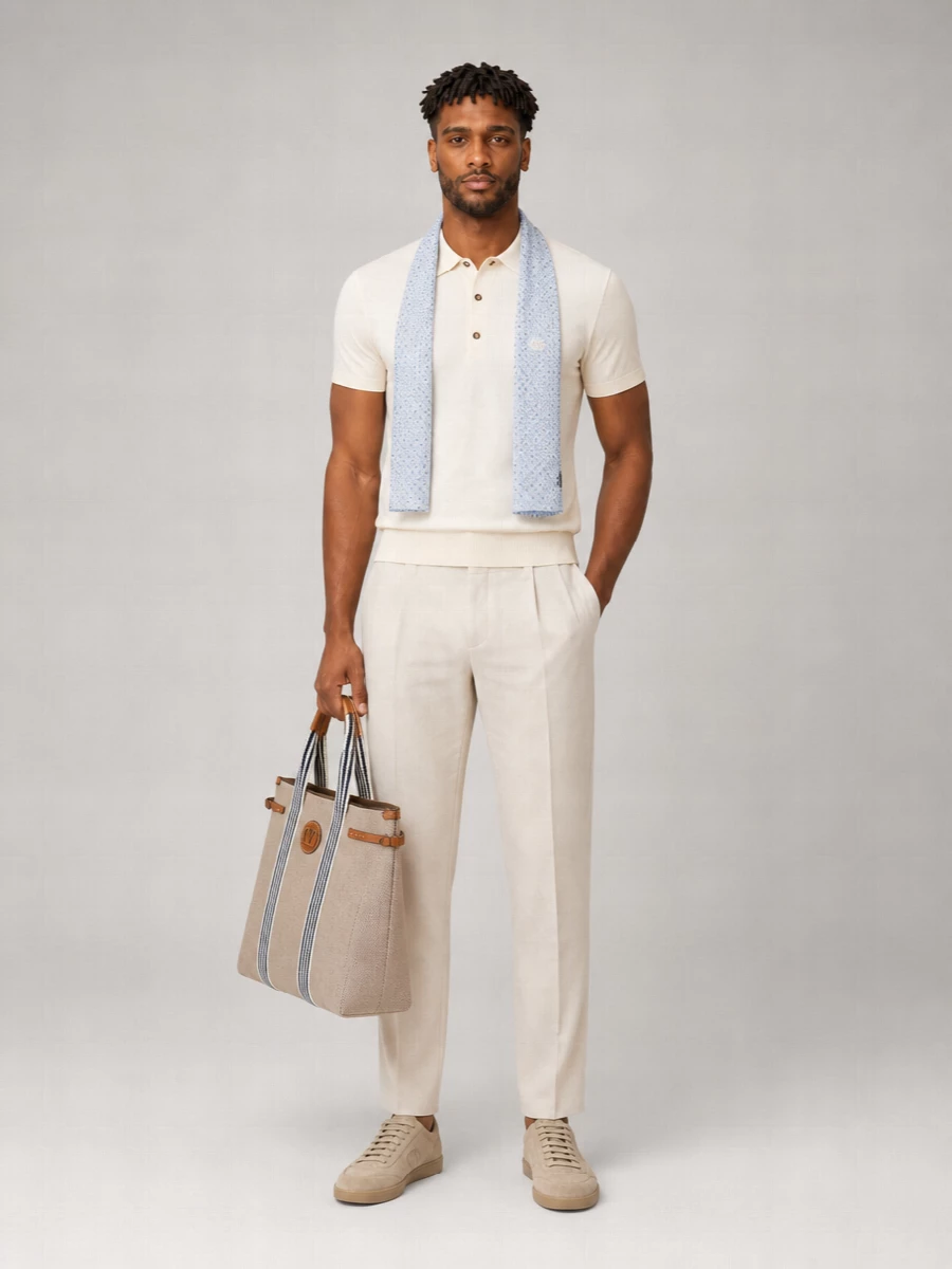 Etro Cotton Knitted Short-Sleeve Polo Shirt