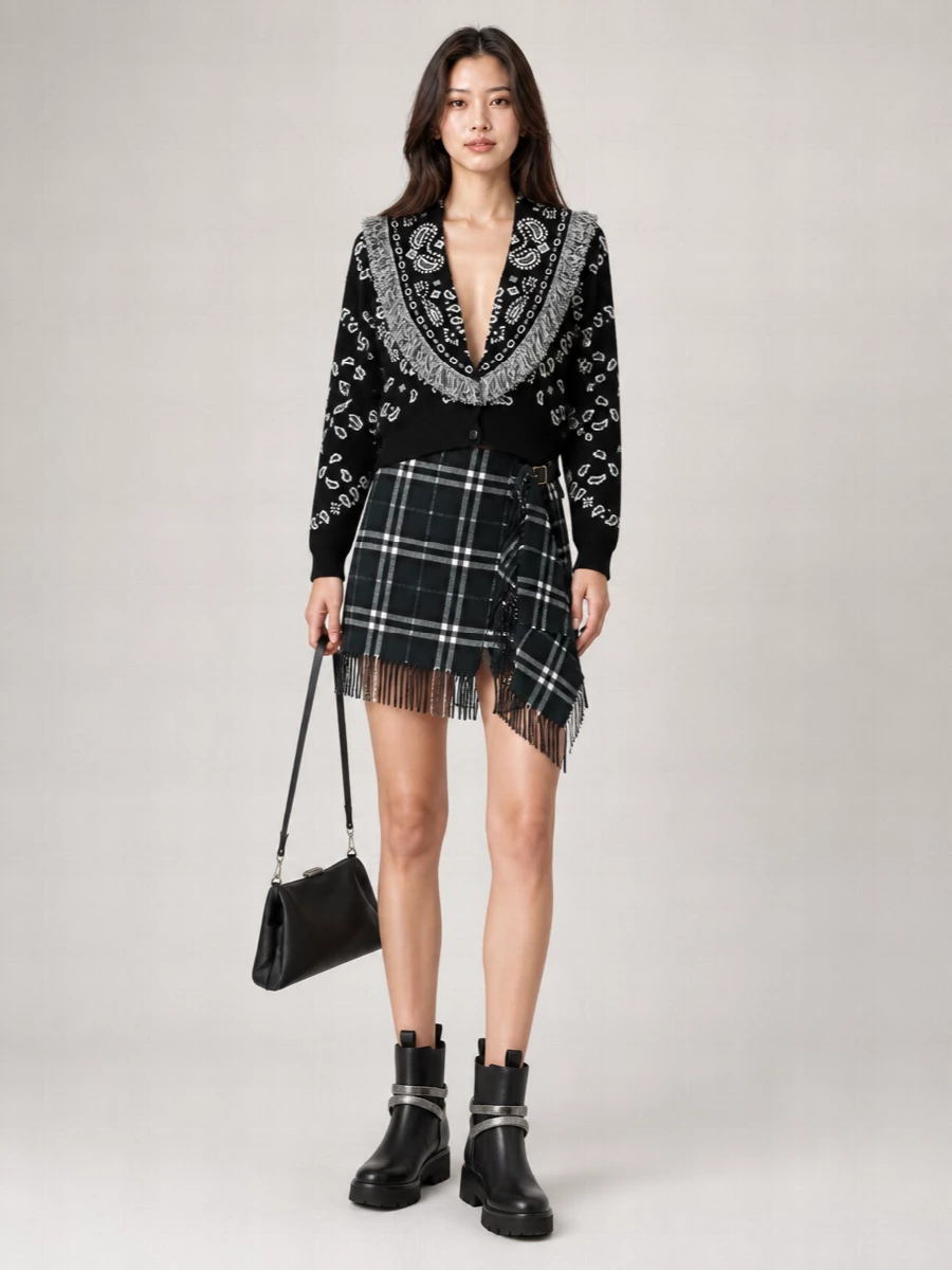 Rene Caovilla Leather Biker Boots
