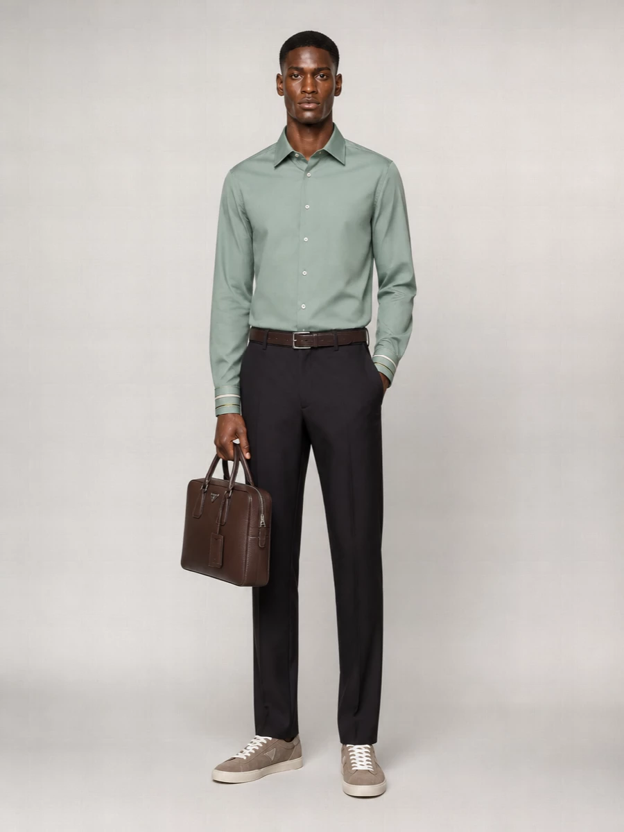 Prada Cotton Straight-Fit Shirt