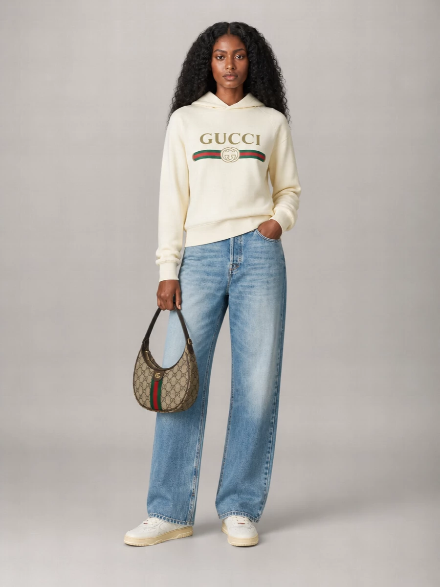 Gucci Leather Low-Top Sneakers