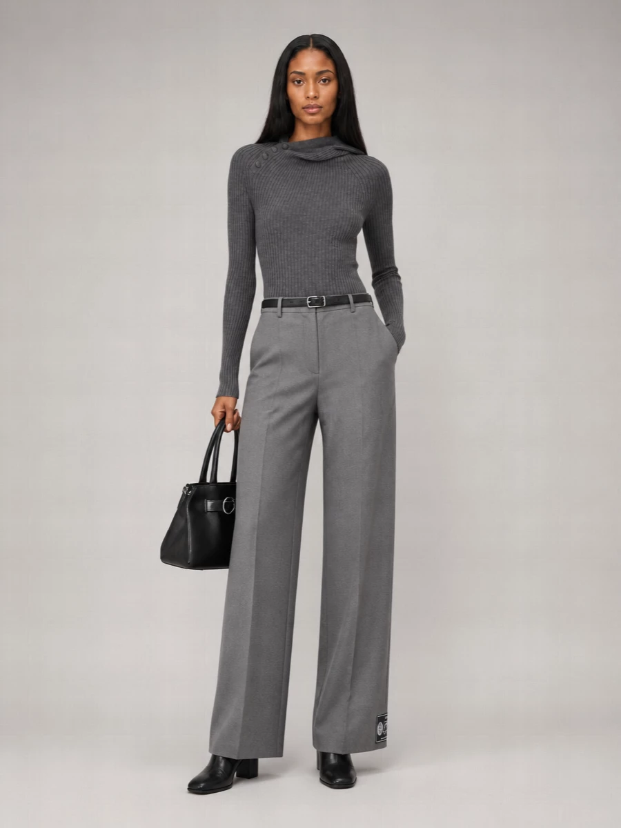 Jean Paul Gaultier Wide-Leg Tailored Trousers