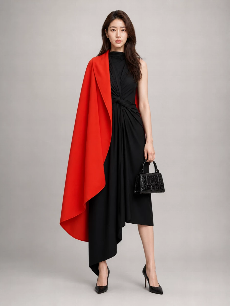 Balenciaga Silk Cape