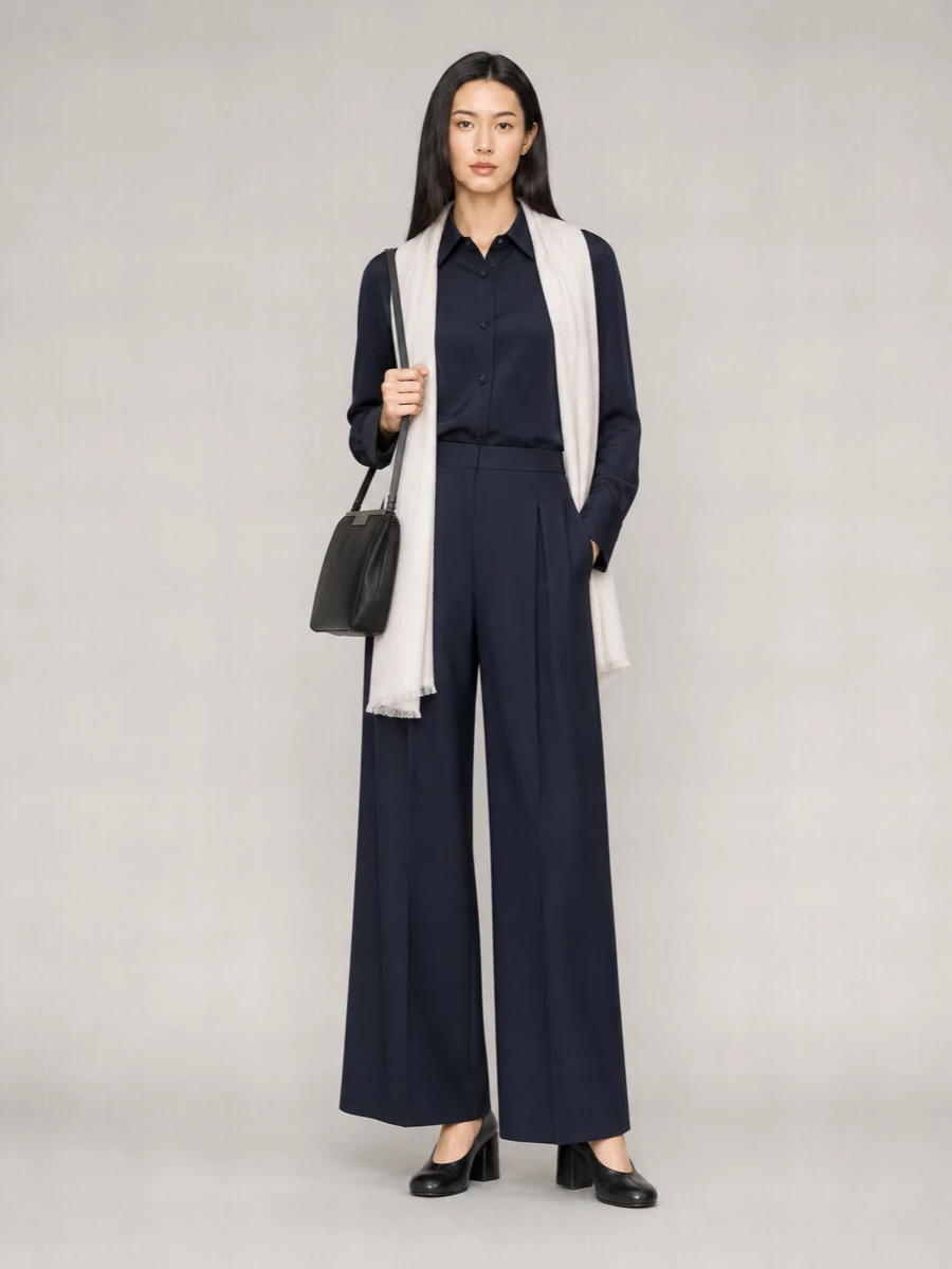 Max Mara Silk Long-Sleeve Shirt