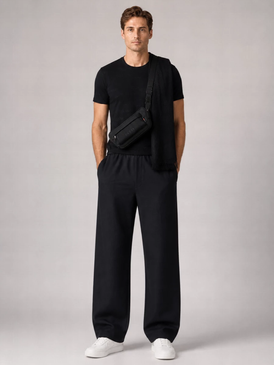 Gucci Cotton Wide-Leg Trousers