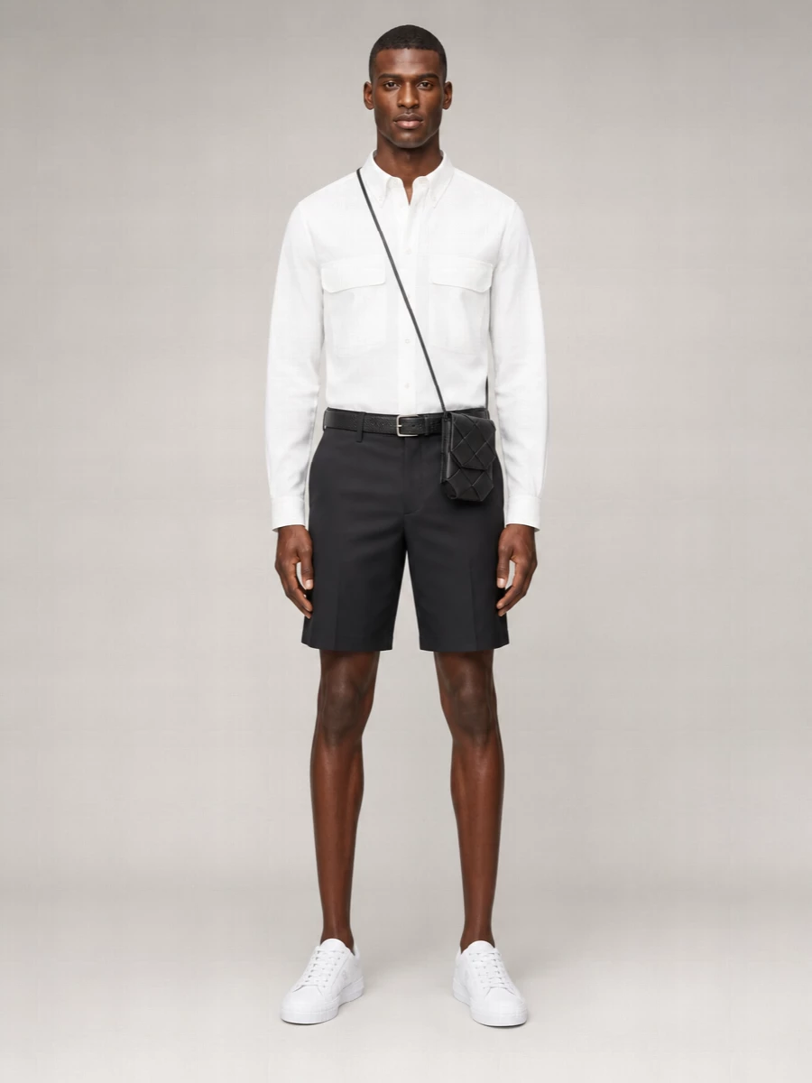 Fendi Cotton Straight-Fit Bermuda Shorts