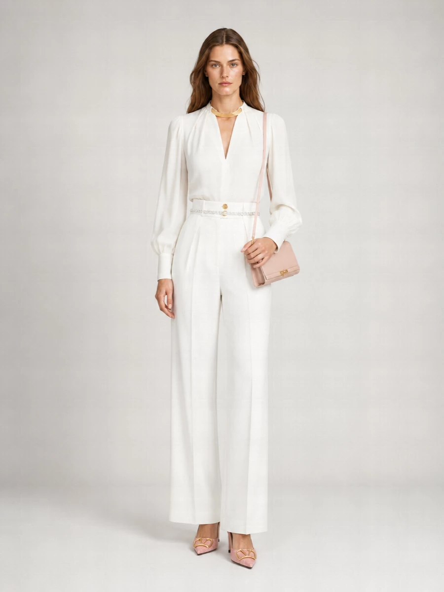 Elisabetta Franchi Long-Sleeve Blouse