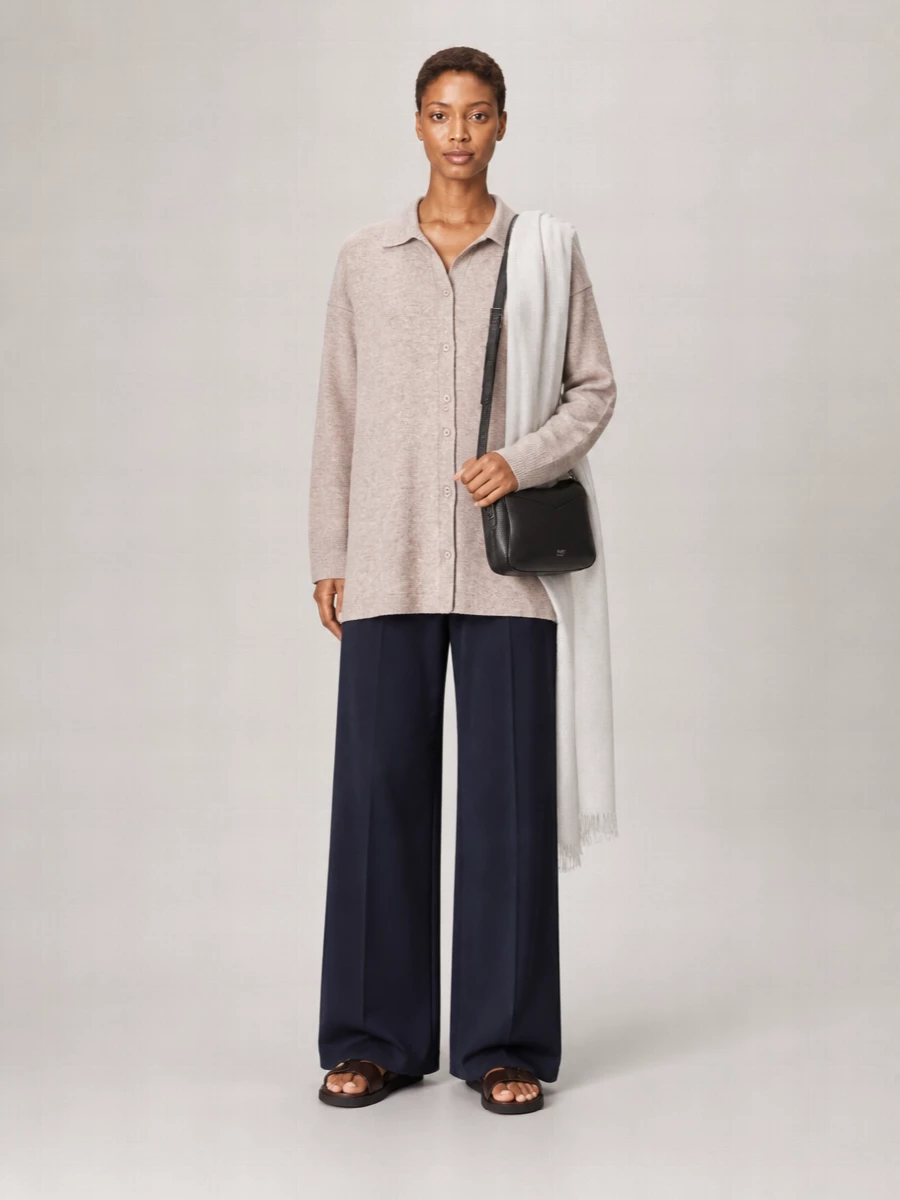 Weekend Max Mara Wool High-Rise Wide-Leg Trousers