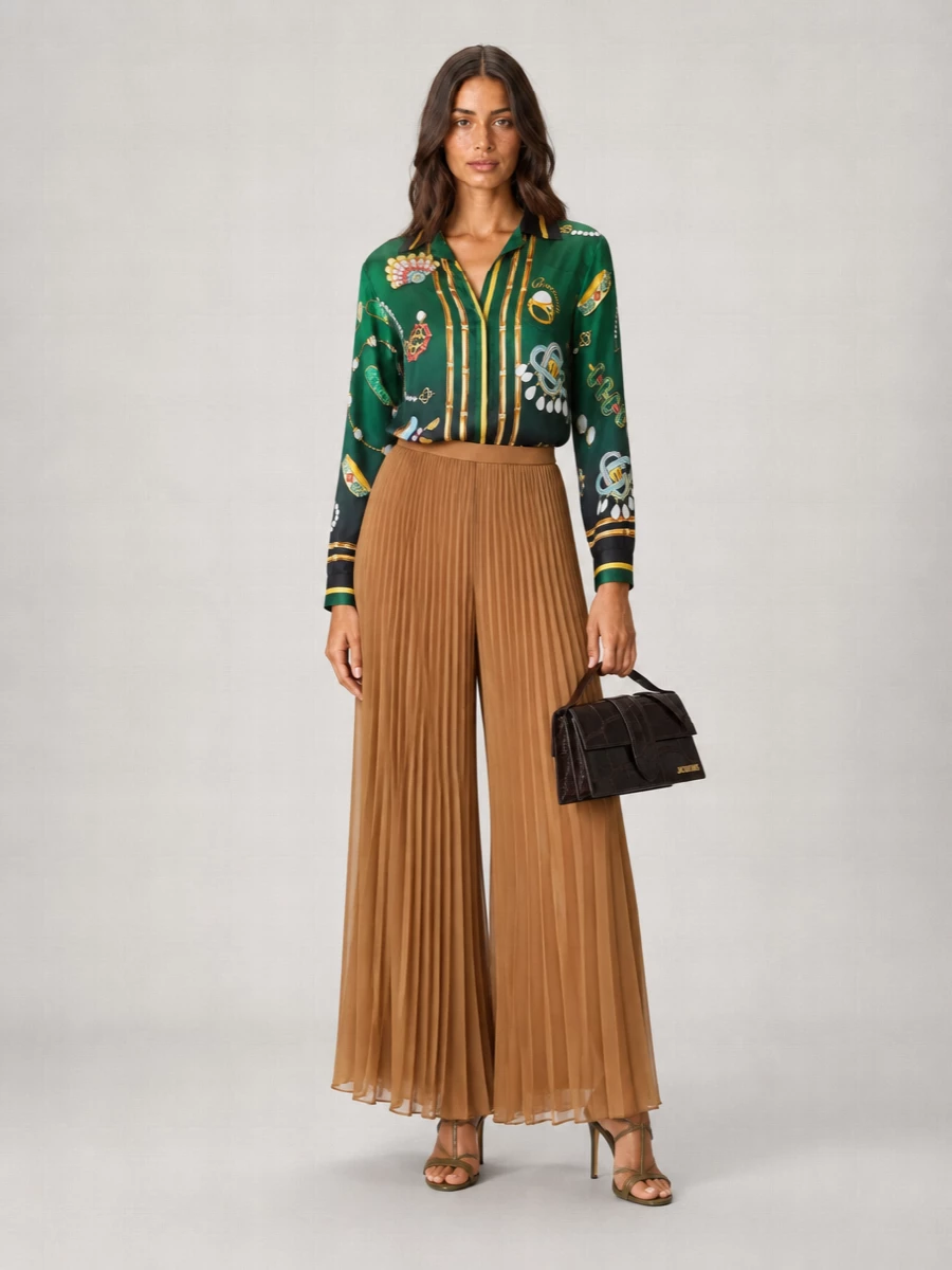 Casablanca Printed Silk Shirt