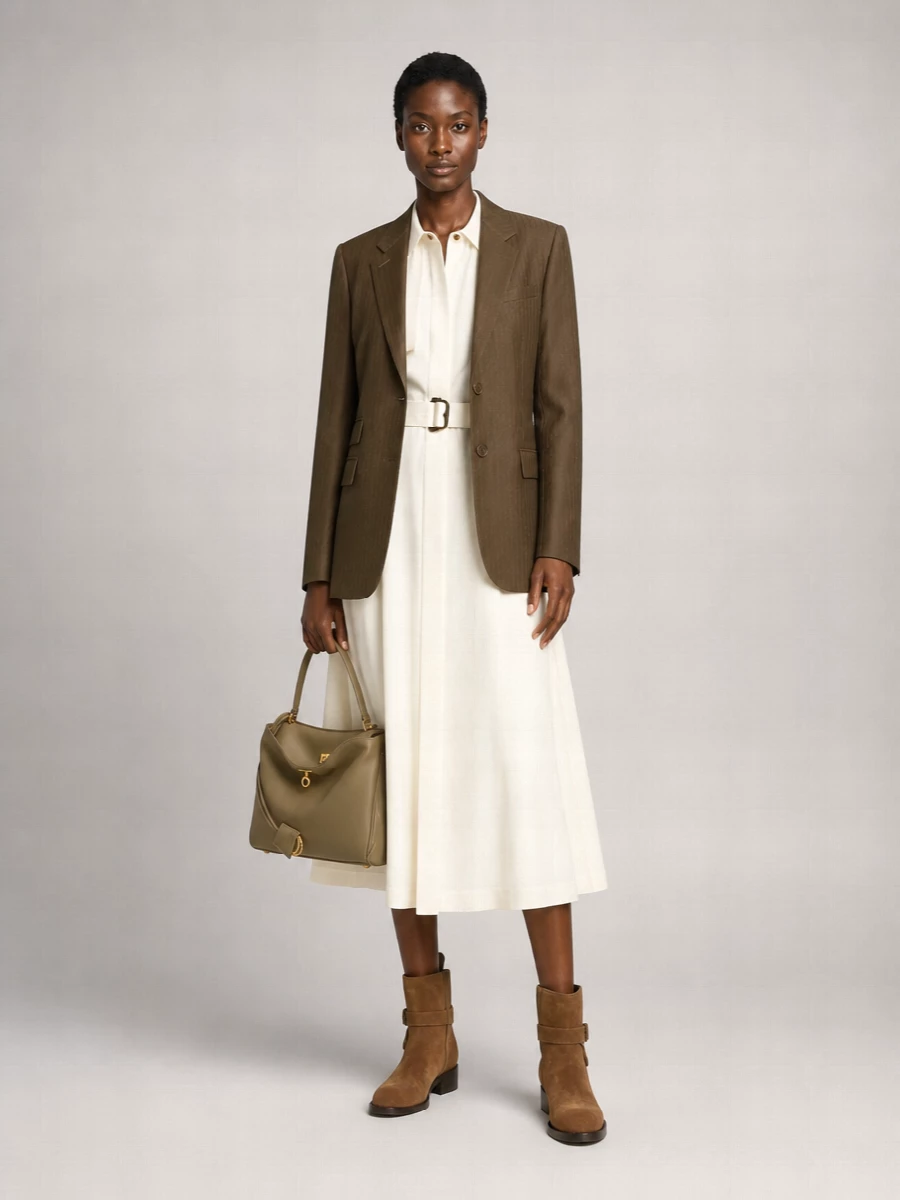 Burberry Wool Single-Breasted Tailored Blazer