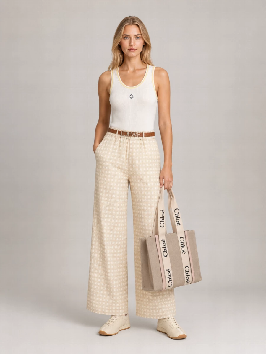 Kenzo Printed Wide-Leg Trousers