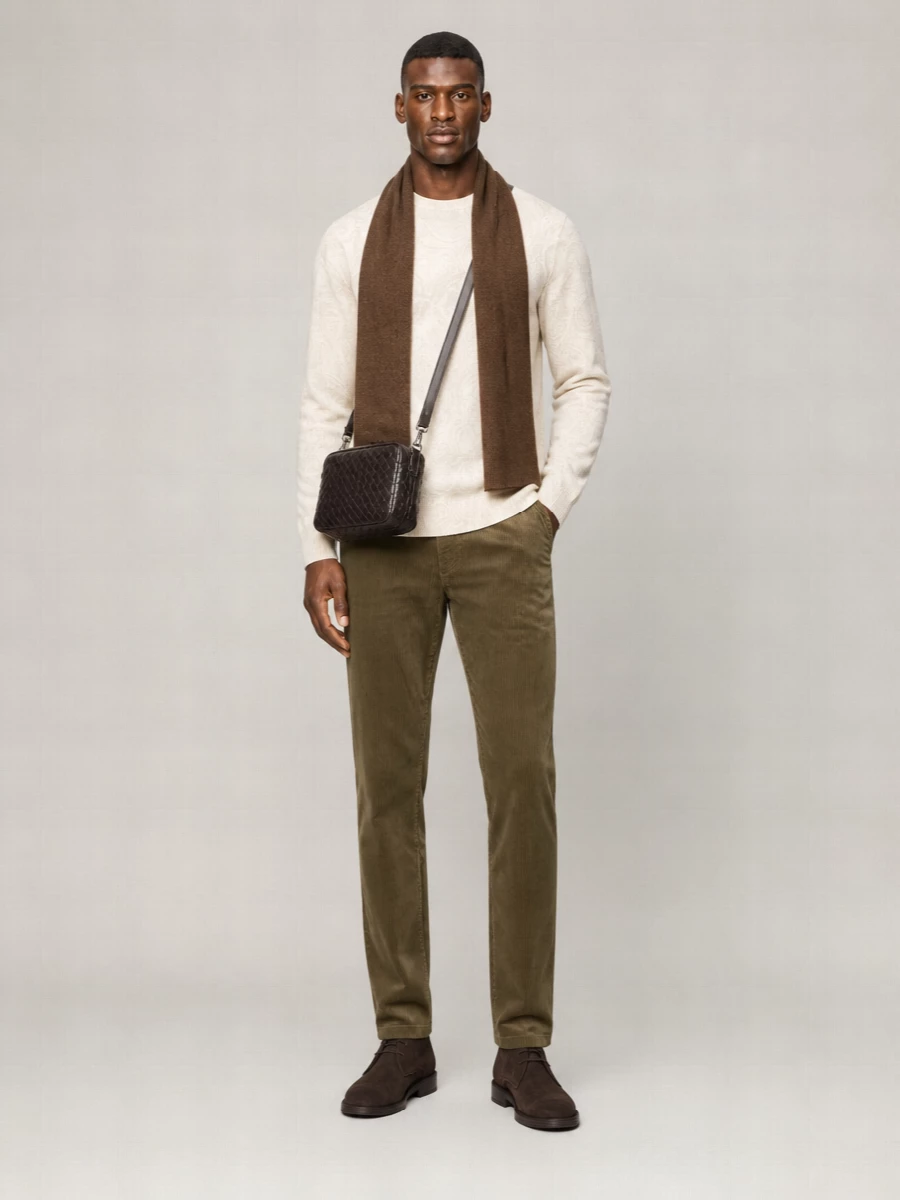 Etro Corduroy Straight-Leg Trousers