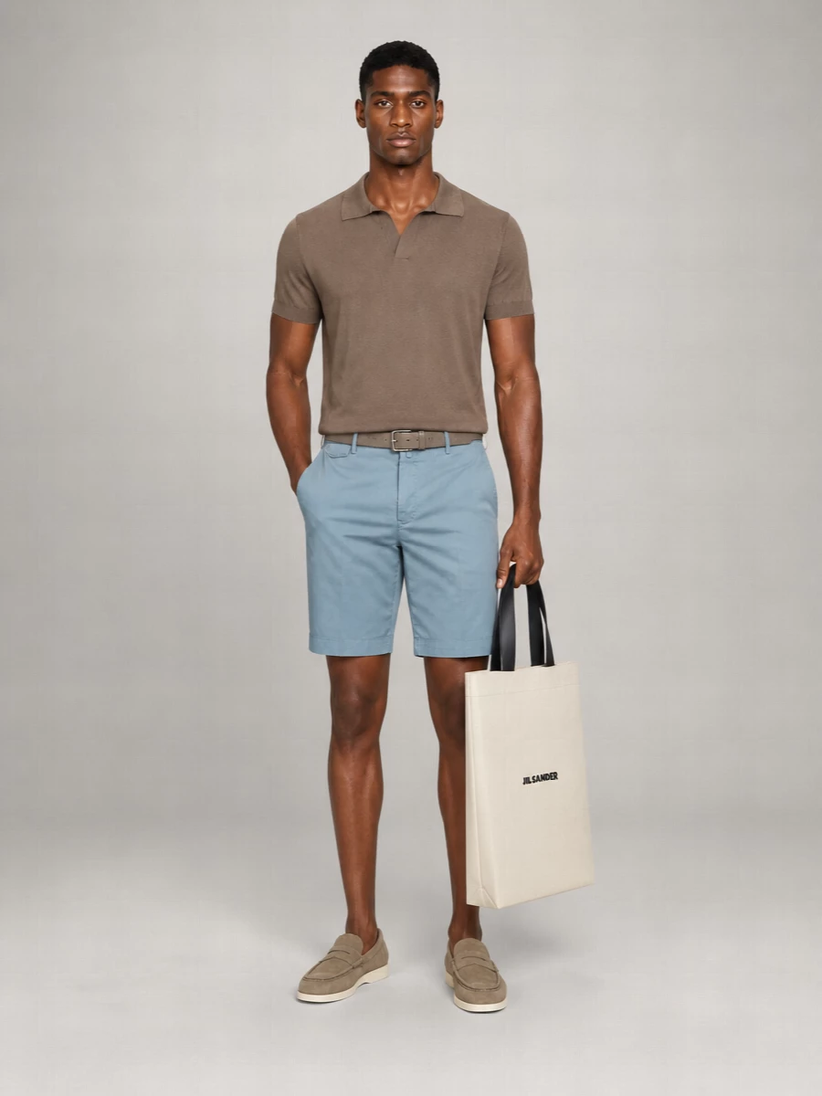 Pt Torino Stretch Cotton Bermuda Shorts