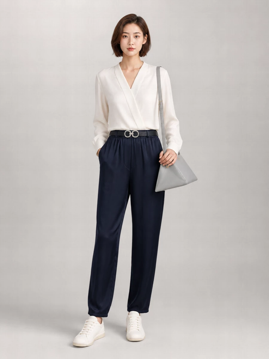 Giorgio Armani Silk Track Pants