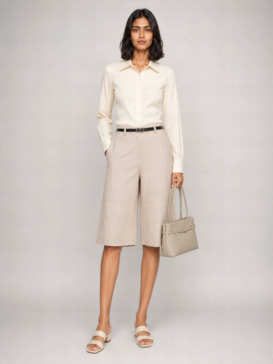S Max Mara Cotton Tailored Shorts