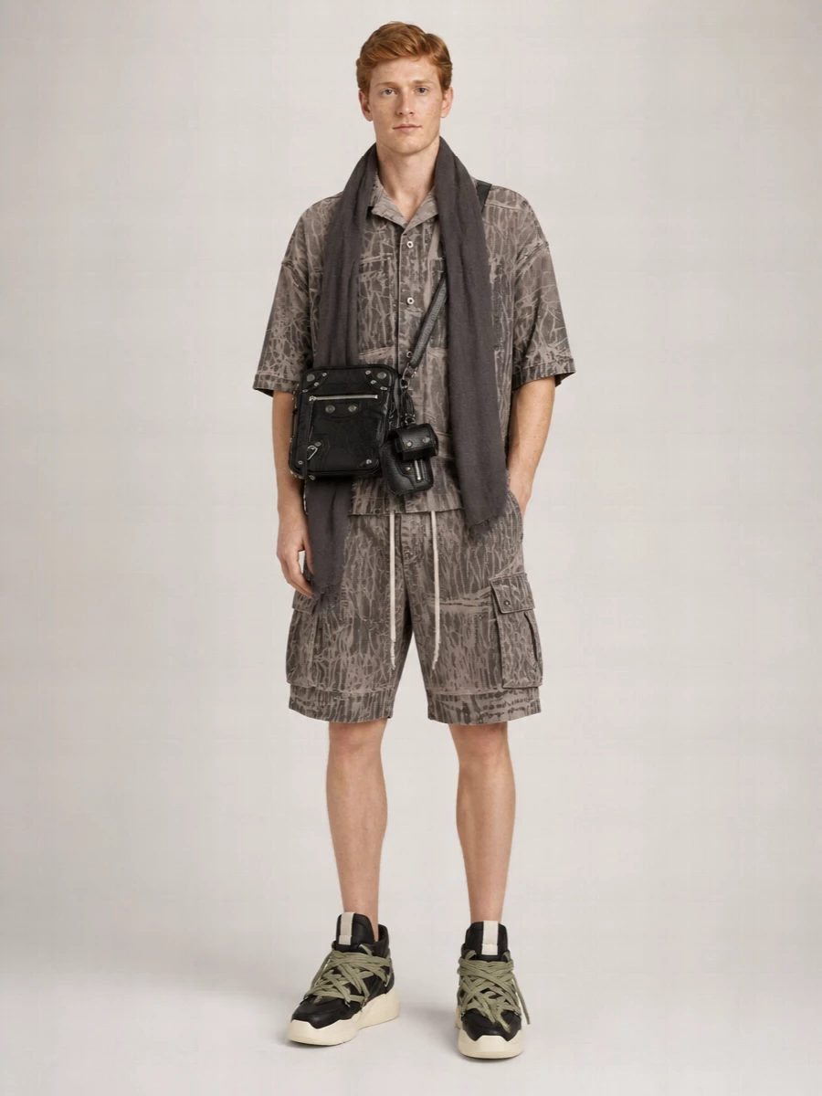 Rick Owens Cotton Cargo Shorts