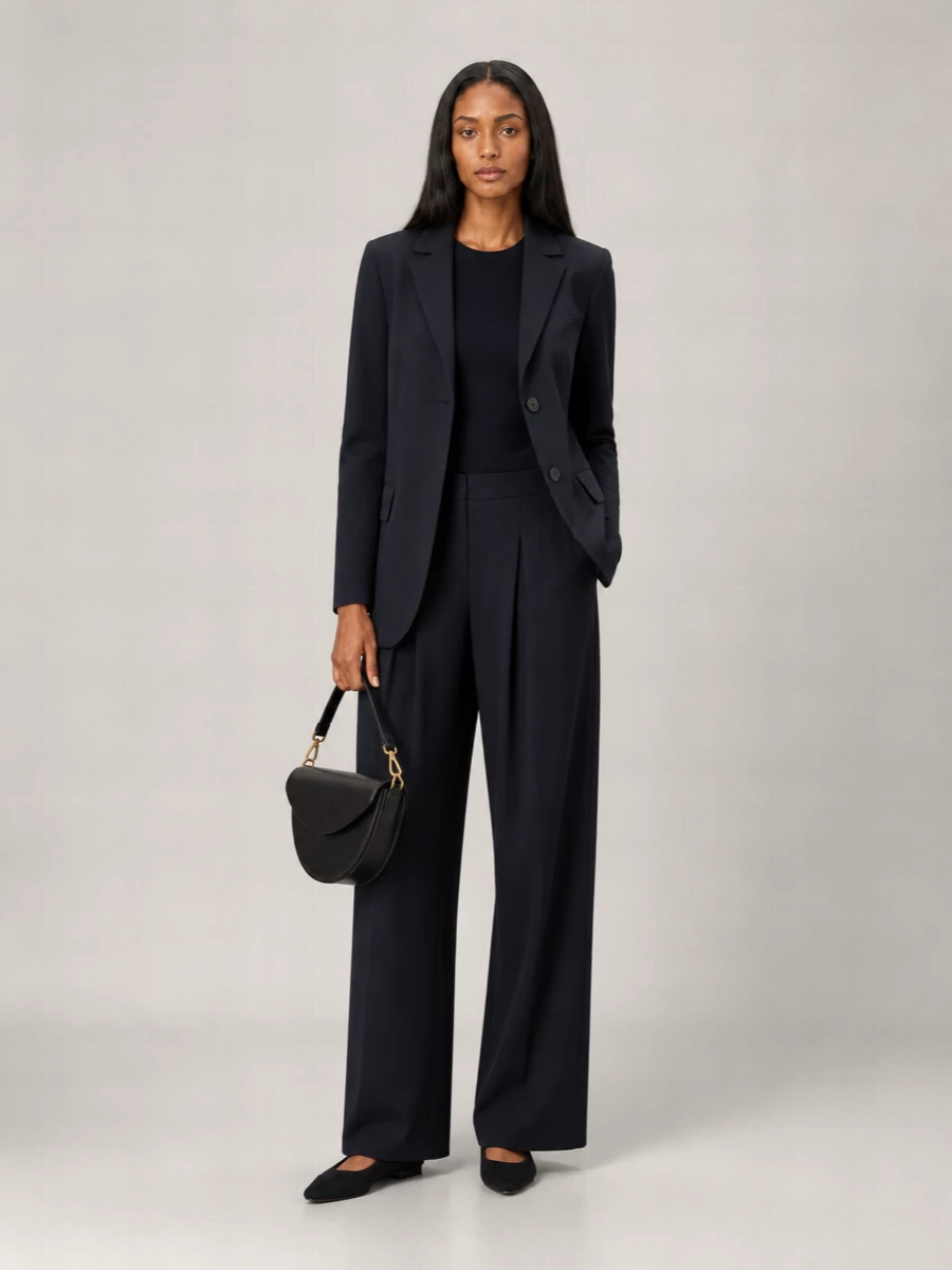 Max Mara Single-Breasted Jersey Blazer