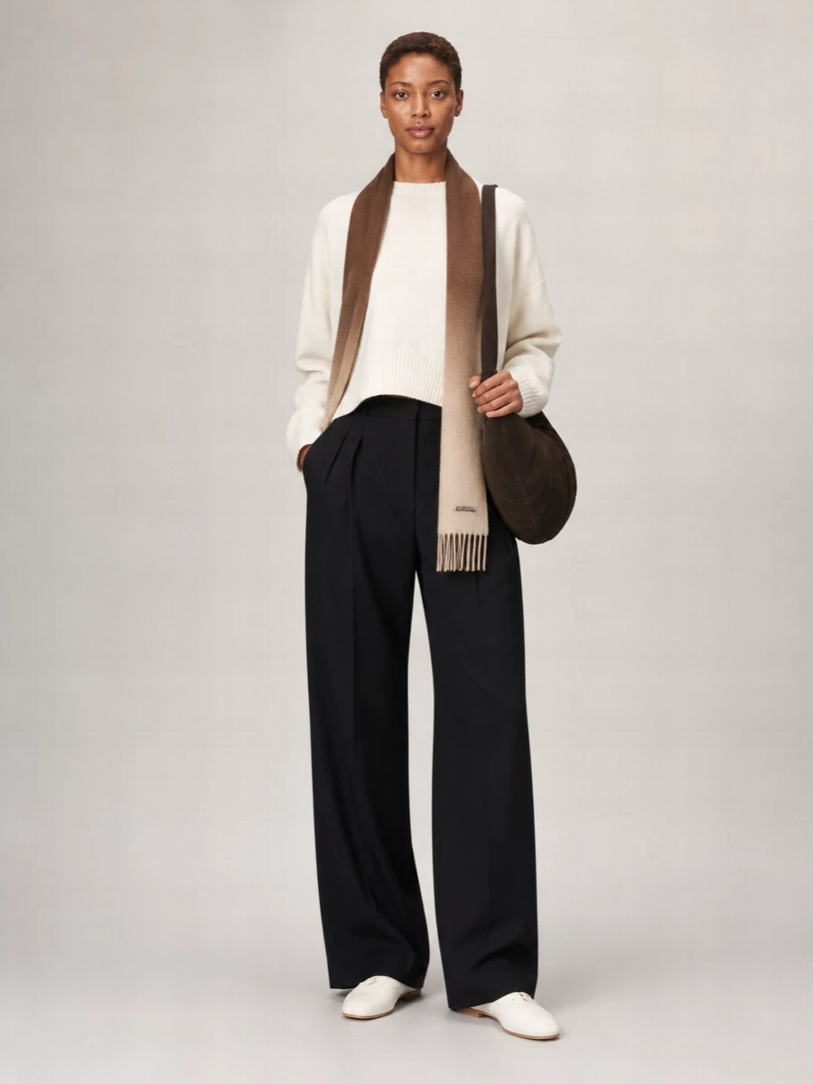 Loulou Studio cashmere ribbed crew neck relaxed-fit sweatshirt