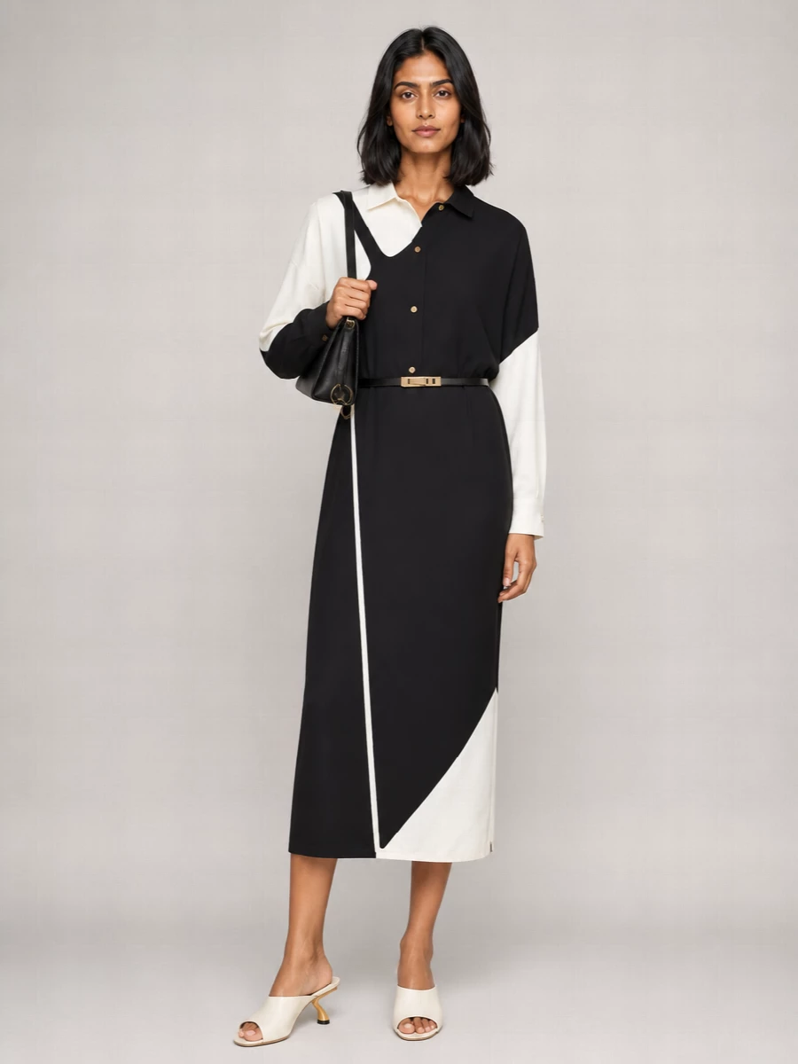 Alberta Ferretti Printed Shirt Dress