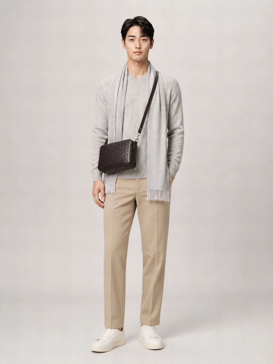 Zegna Cashmere And Wool V-Neck Jumper