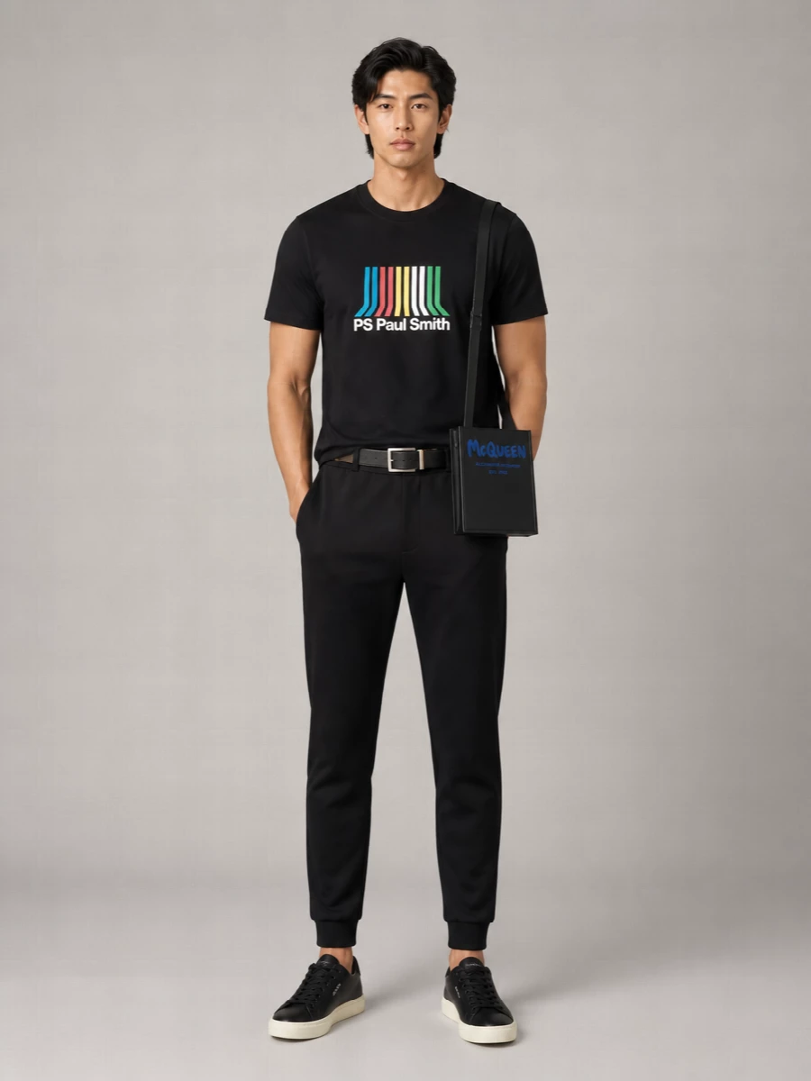 Paul Smith Organic Cotton Casual-Fit Short-Sleeve Printed T-Shirt