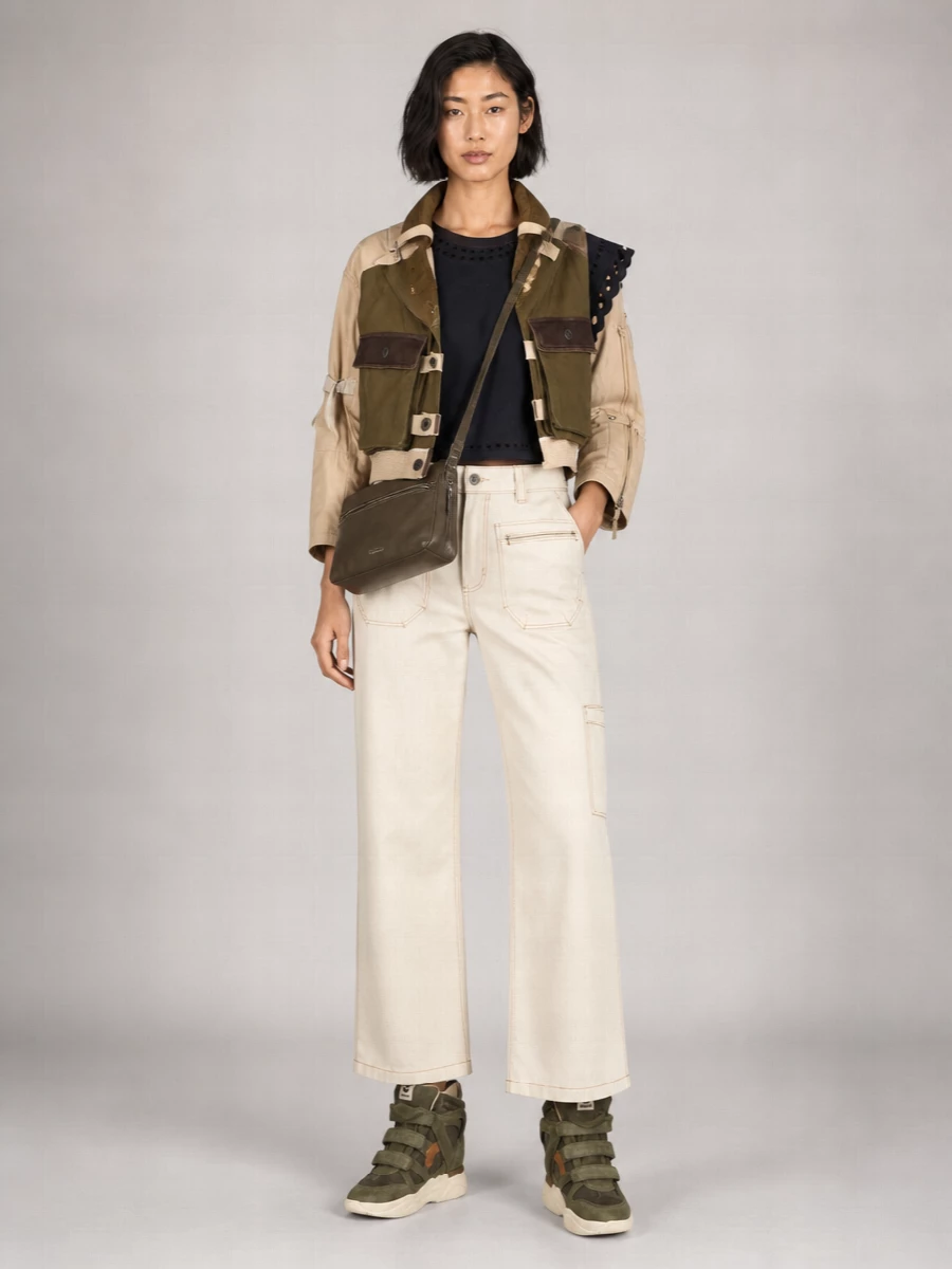 Isabel Marant Calf Suede Leather Cutout High-Top Wedge Sneakers