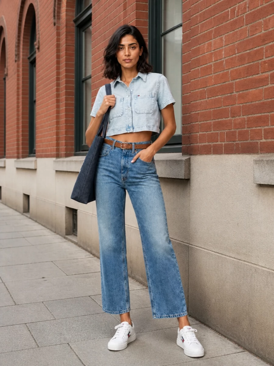 Tommy hilfiger denim shirt ralph lauren jeans