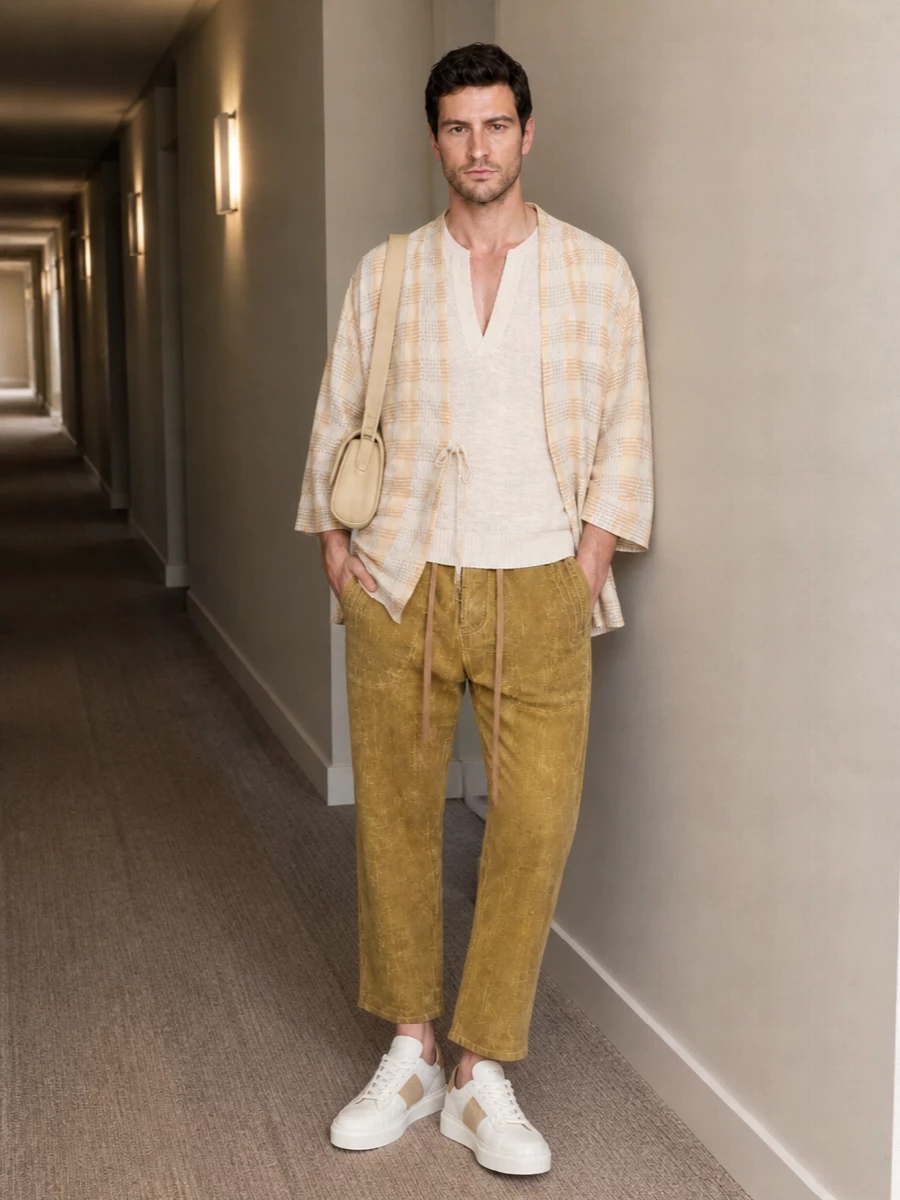 Uma wang kimono drawstring pants outfit