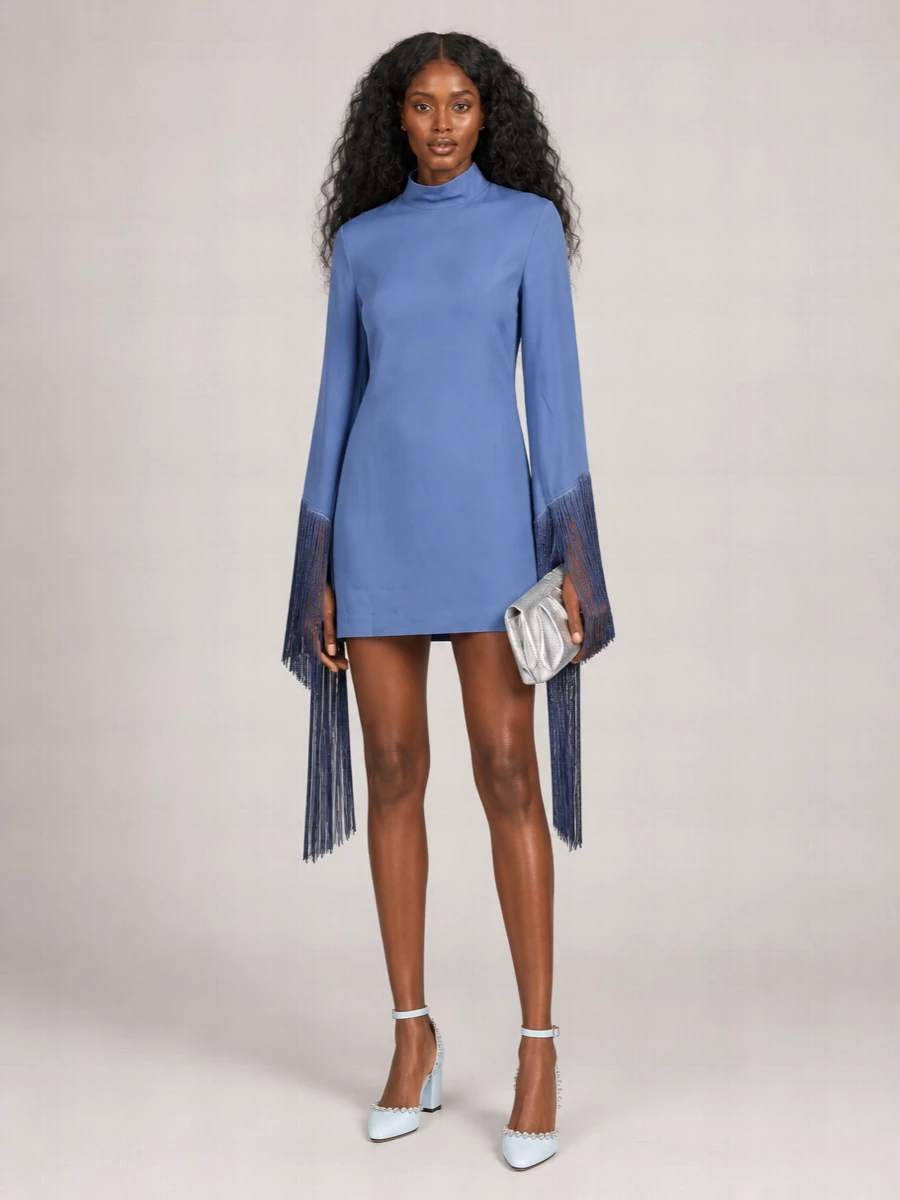 Taller Marmo Fringed Mini Dress