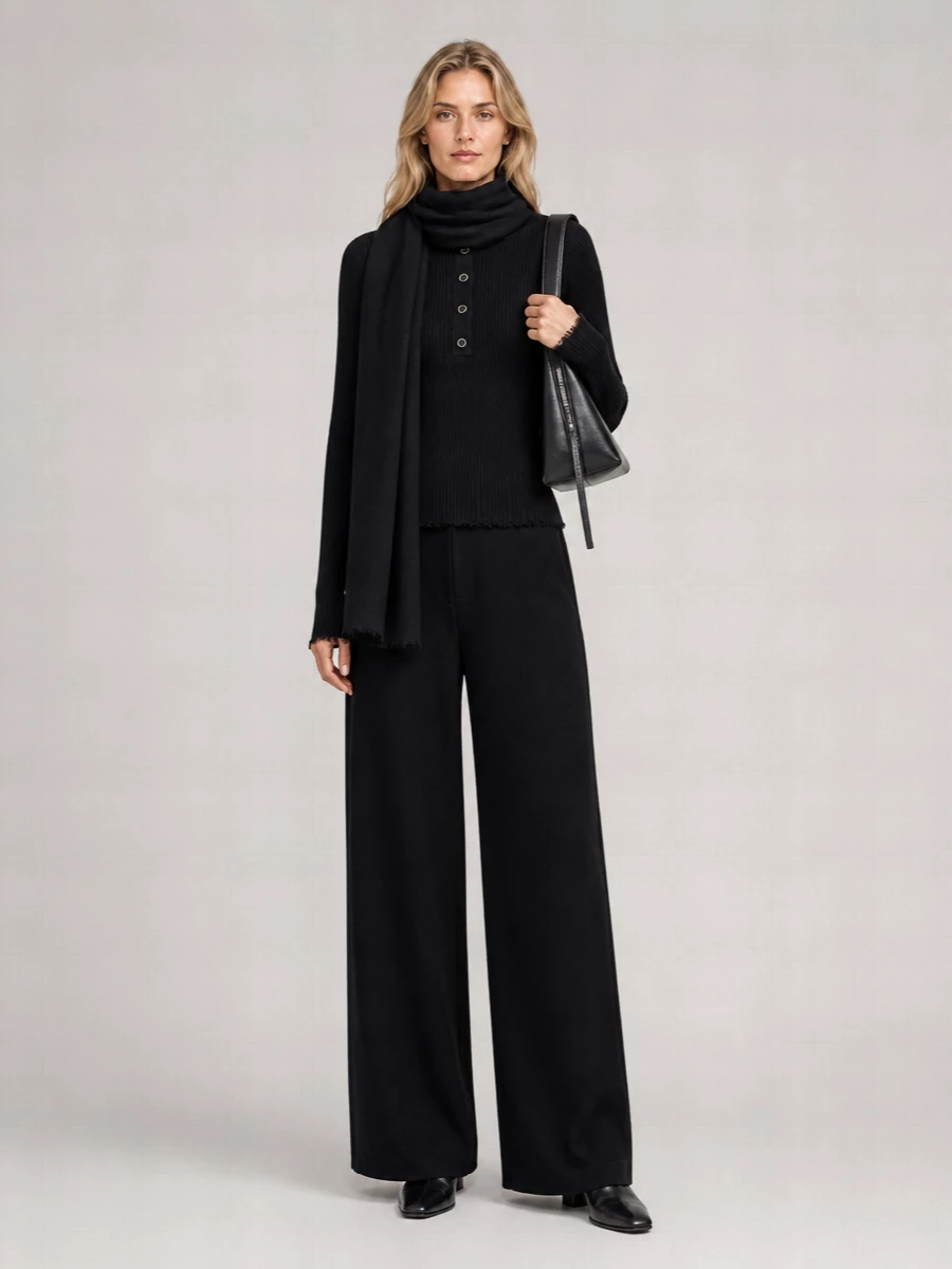 Uma Wang Cashmere Henley Sweater