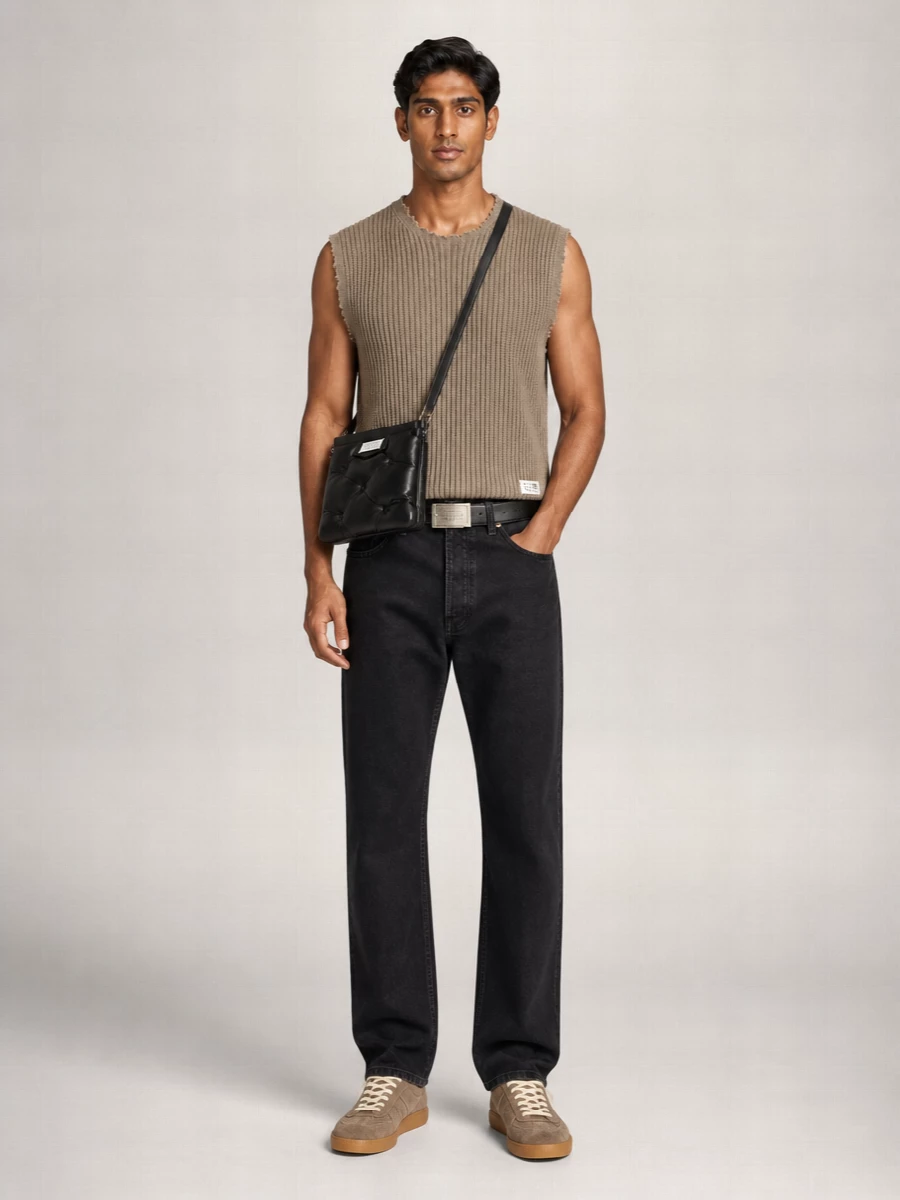 Mm6 Maison Margiela ribbed wool blend vest