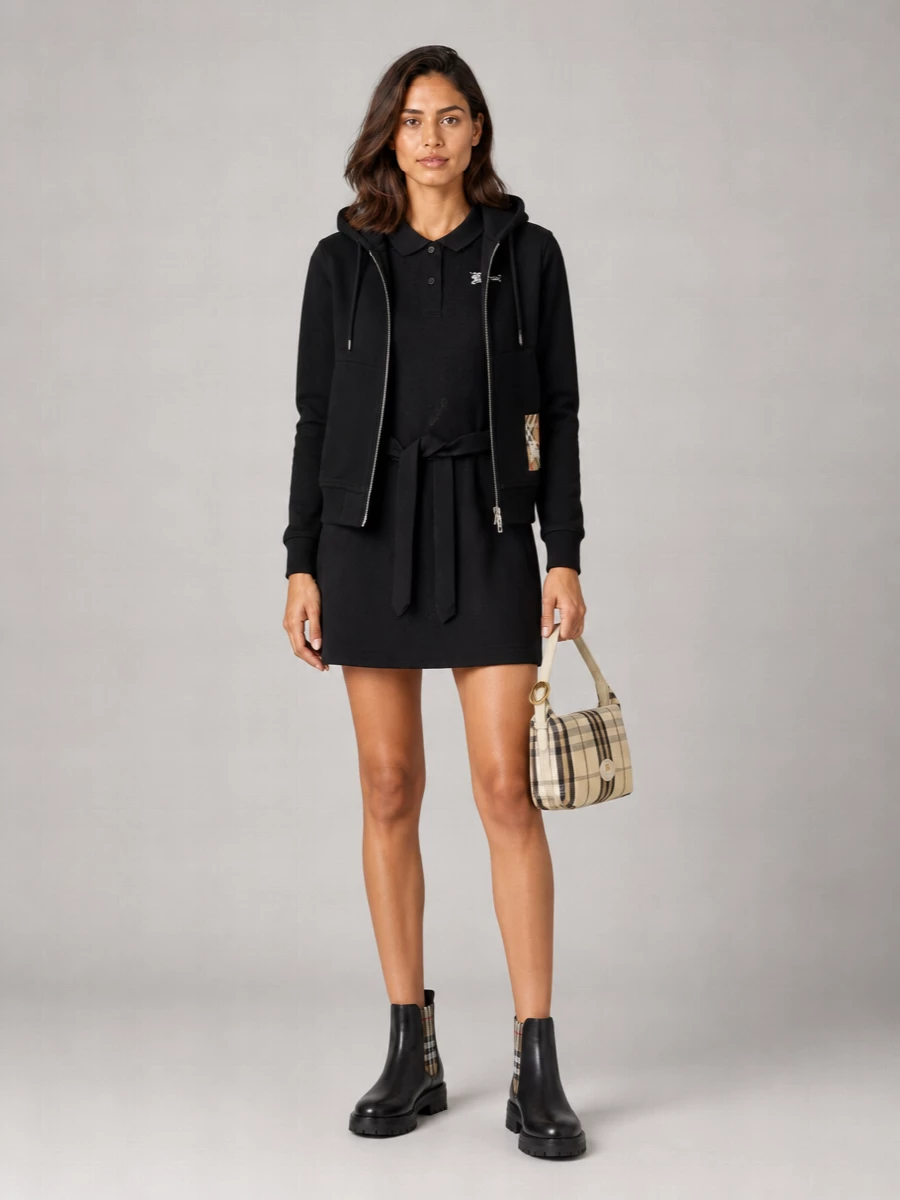 Burberry Cotton Sweatshirt Jacket