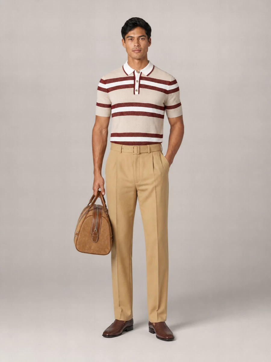 Dries Van Noten Striped Polo Shirt
