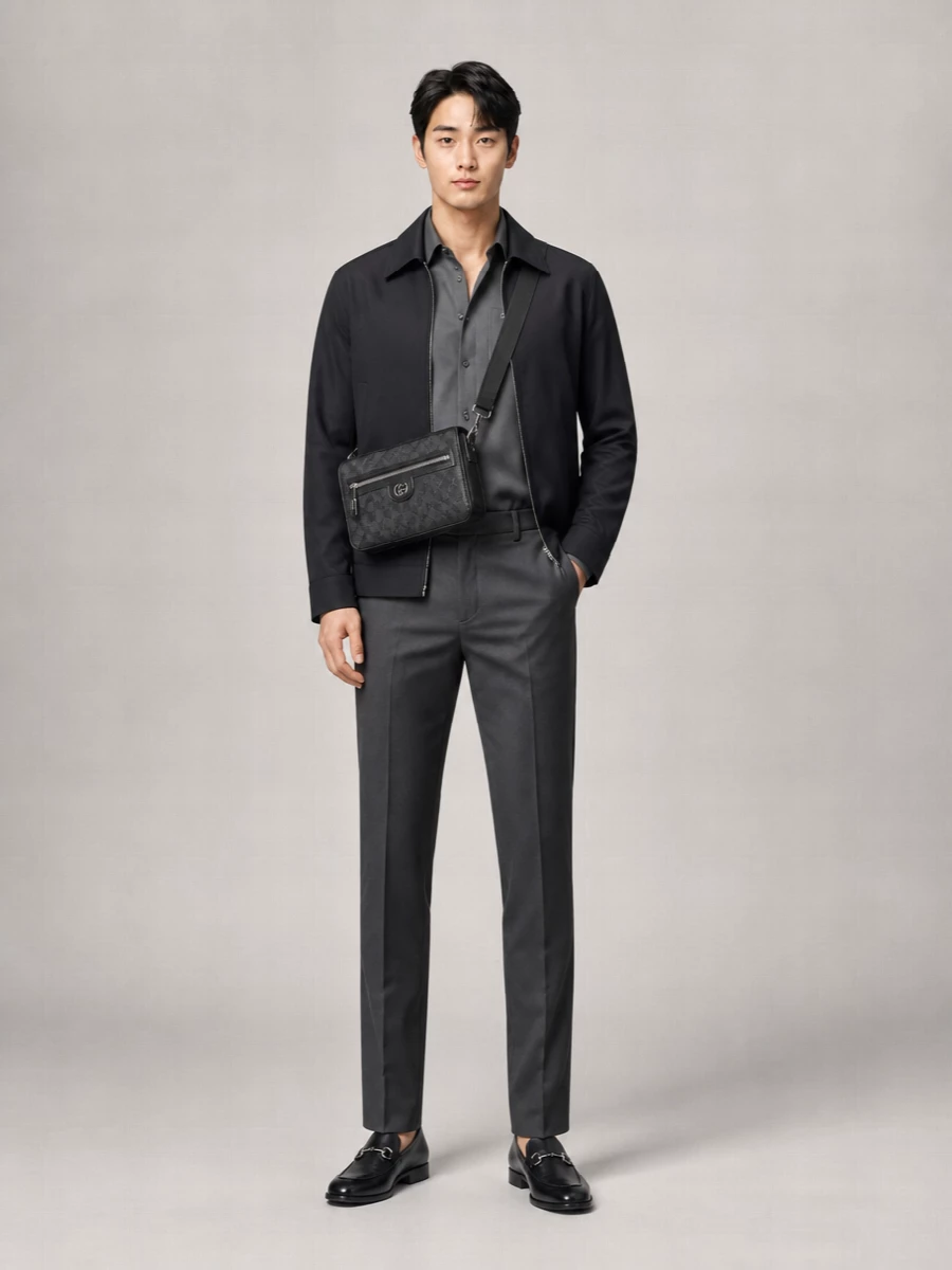 Gucci Cotton Web-Trim Lightweight Jacket