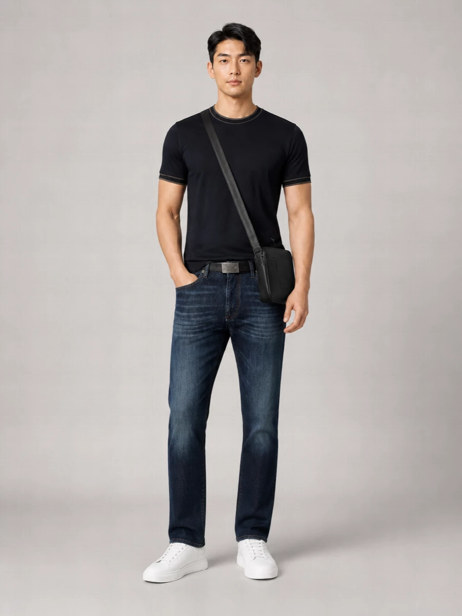 Emporio Armani Denim Straight-Leg Jeans