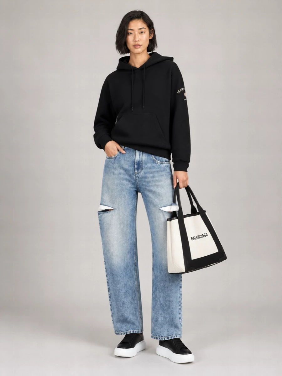 Balenciaga Cabas Xs Canvas Tote Bag