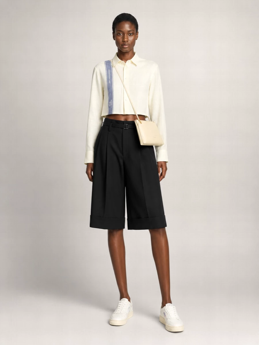 Off-White Calf Leather Cross-Body Bag
