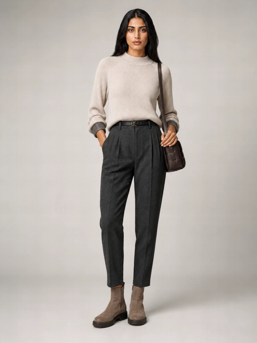 Brunello Cucinelli Cashmere Ribbed Crew-Neck Sweater With Removable Jewel Cuffs