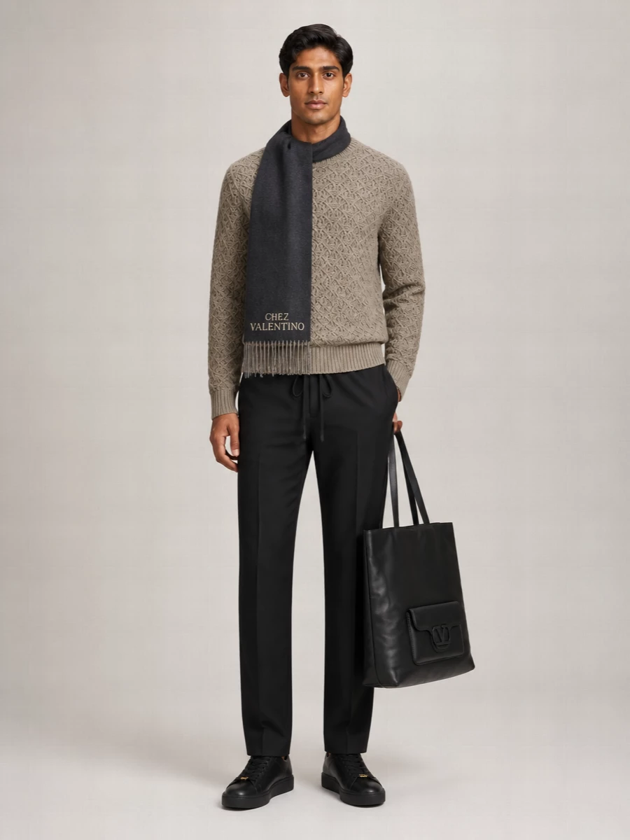 Valentino Garavani Leather Tote Bag