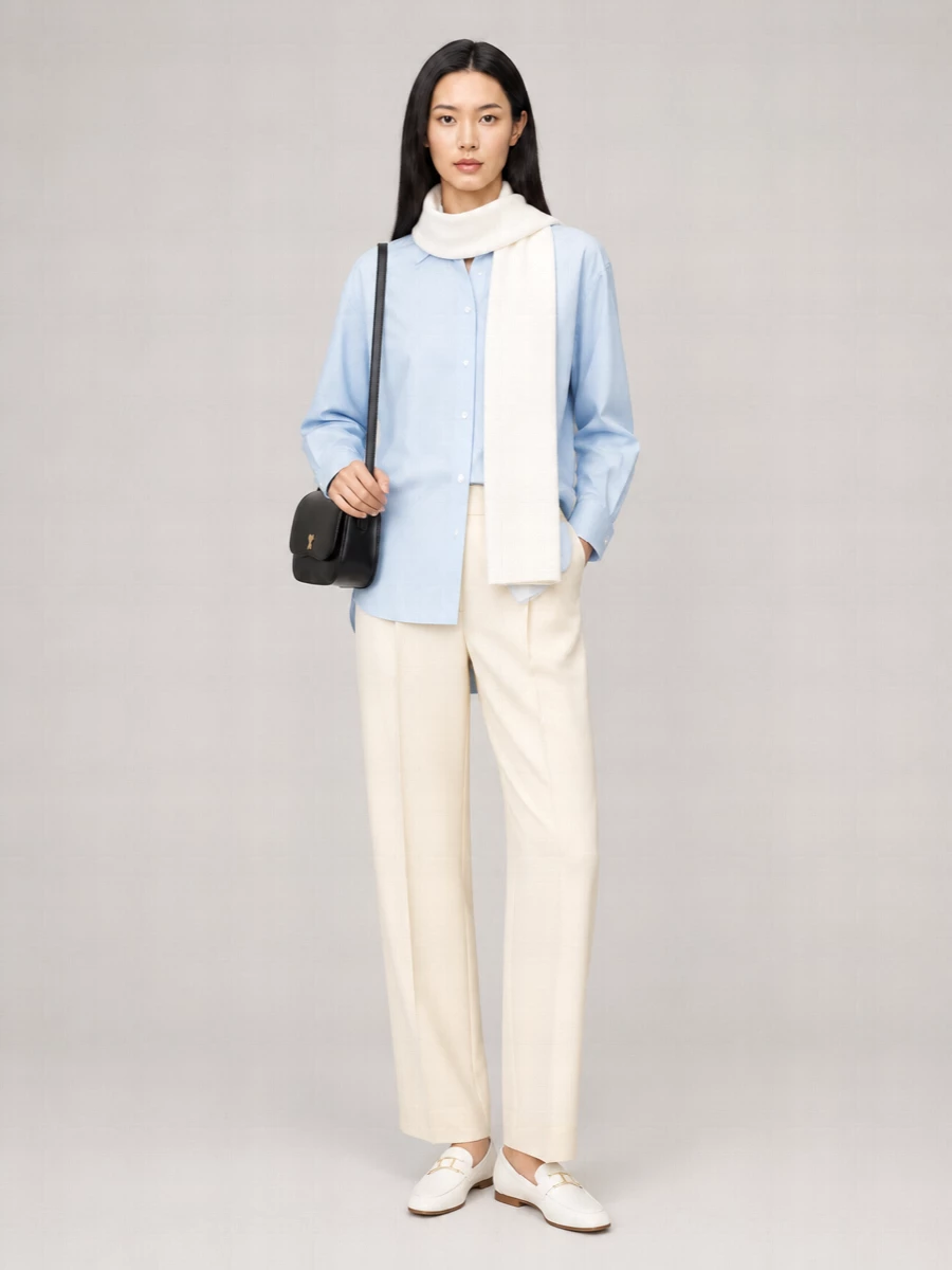 Ami Paris Cotton Bandana Long-Sleeve Shirt