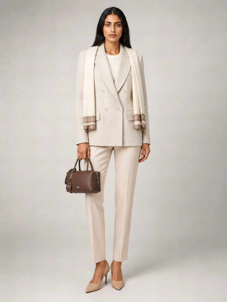 Max Mara Wool Blend Tailored Trousers