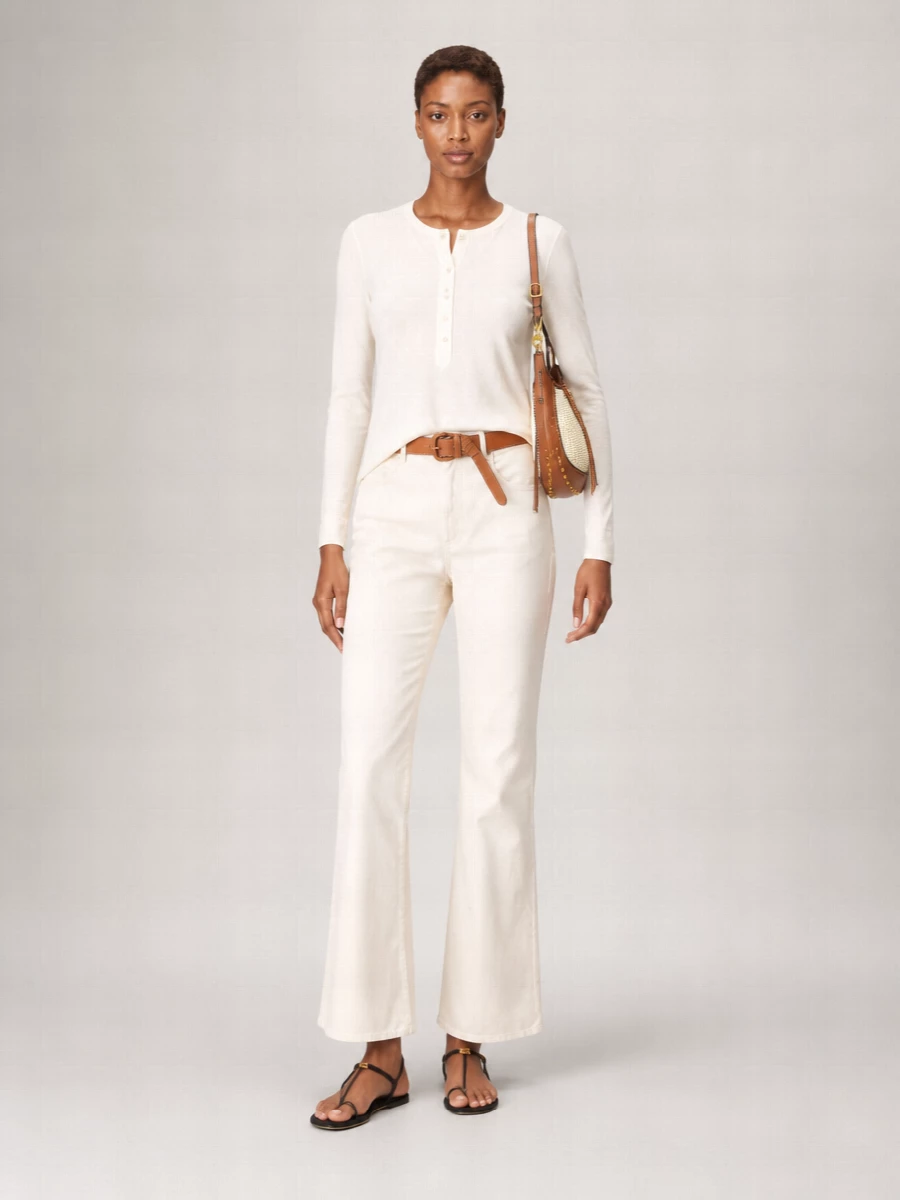 Isabel Marant Silk Crew-Neck Long-Sleeve Knitted Top
