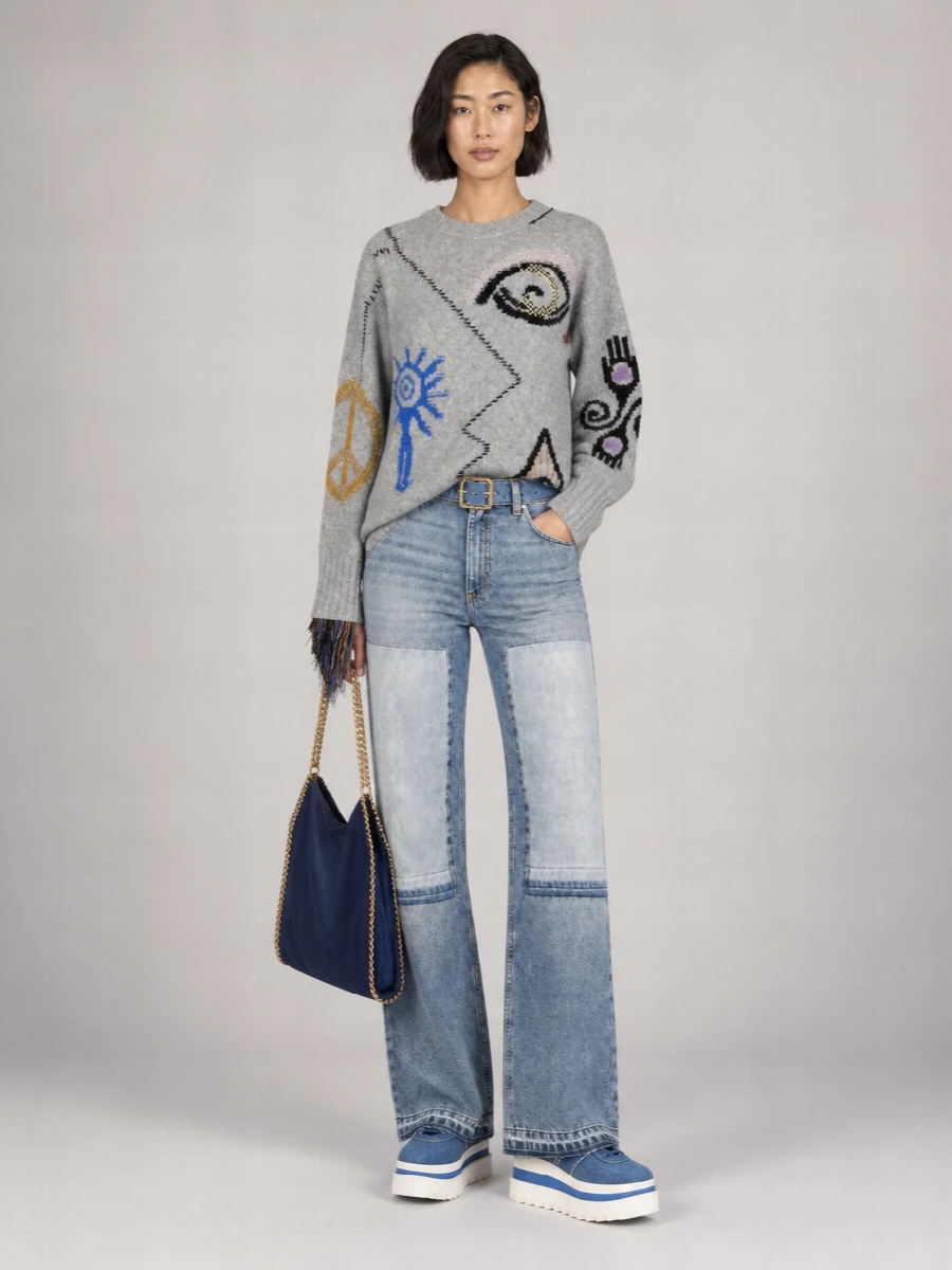 Stella Mccartney Falabella Mini Alter Suede Tote Bag