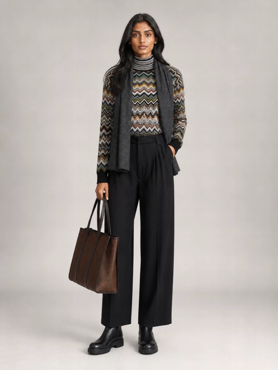 Etro Arnica Medium Coated Canvas Shoulder Bag