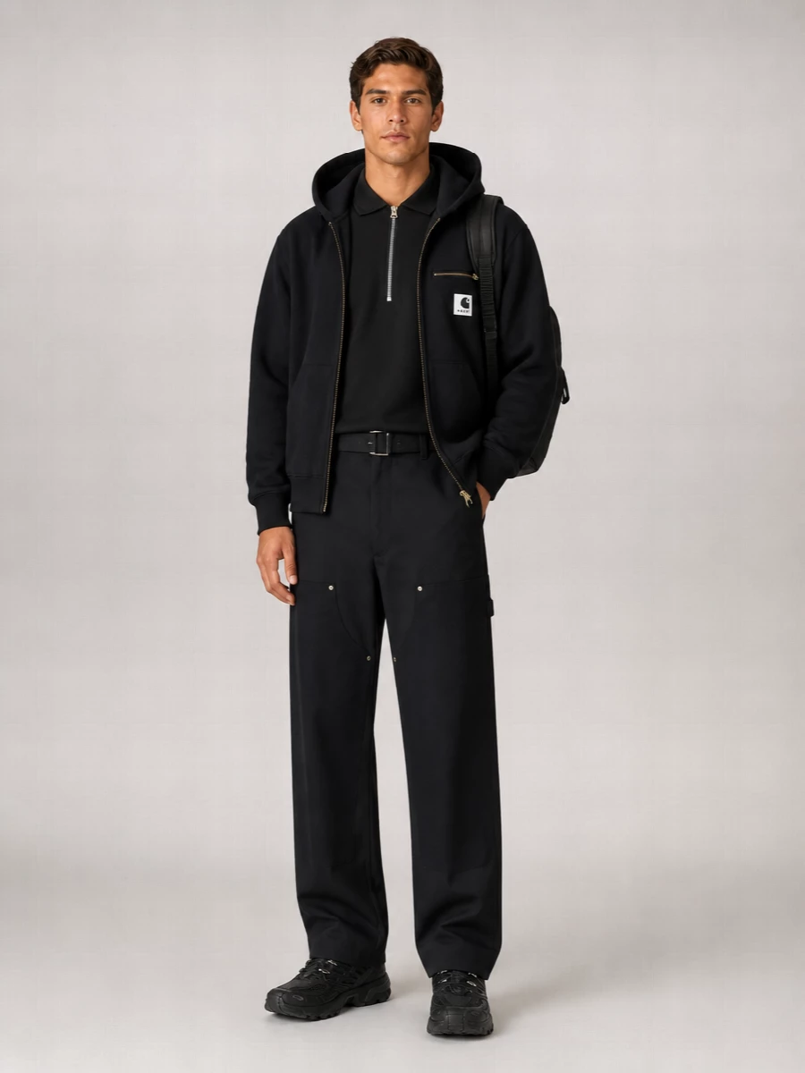 Sacai Cotton Jersey Hooded Jacket