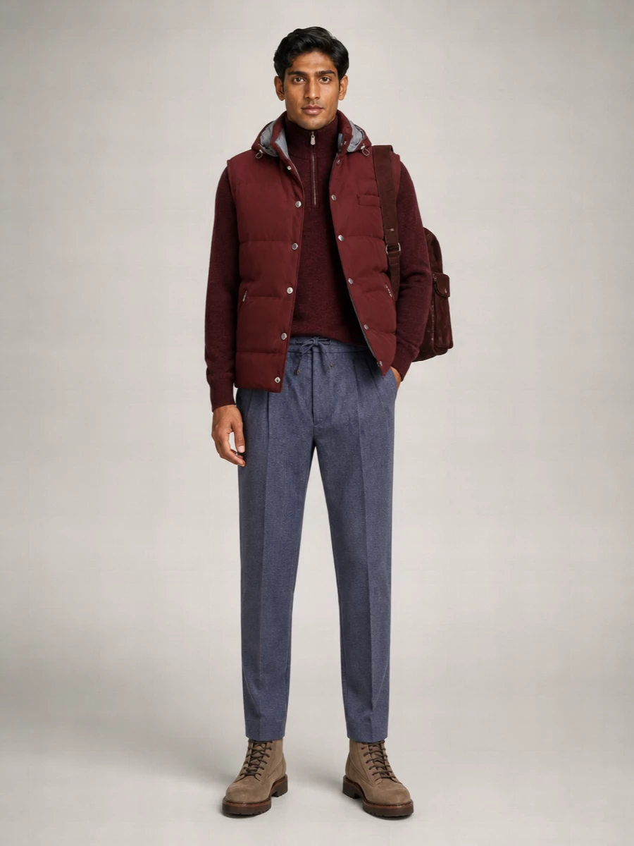 Brunello Cucinelli Leather Lace-Up Boots
