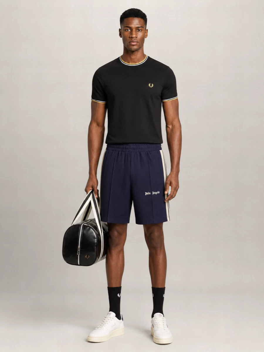 Fred Perry Cotton Logo Print T-Shirt